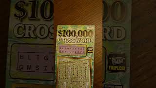 Double up on a ten dollar crossword lottery wisconsinlottery money lotterywinner scratchinaway [upl. by Madonia6]