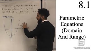 Edexcel A level Maths 81 Parametric Equations Domain and Range [upl. by Toms]