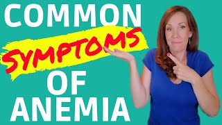 SYMPTOMS OF ANEMIA Common Symptoms of Iron Deficiency Low Hemoglobin Low Ferritin Low Iron Levels [upl. by Smallman]