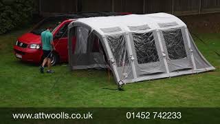 Vango Rhone Awning Pitching amp Packing Video Real Time [upl. by Goer982]