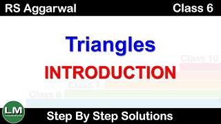 Triangles  Class 6 Exercise 16A Introduction  RS Aggarwal  Learn Maths [upl. by Notlew888]