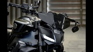 2024 Yamaha MT09  Flyscreen TRex Racing Radiator Guard EVOtech Sliders [upl. by Enneire285]