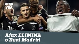 Neres e Tadic DEITARAM Ajax ELIMINA o Real Madrid de Vinicius Jr Veja ANÁLISE [upl. by Ueihttam]