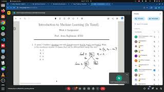 Introduction to Machine Learning In Tamil NPTEL week 4 live session recording JulyNov 2024 [upl. by Enelyk]