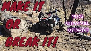 Polaris Rzr on axle breaker hill Plus new updates on channel [upl. by Agace]