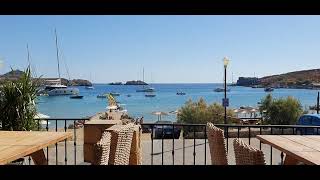 Almyra Beach Bar Lindos Rhodes Greece [upl. by Kariotta]