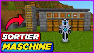 SCHNELL und EINFACH Automatisches Lager Bauen Minecraft Bedrock 120 [upl. by Enylecoj]