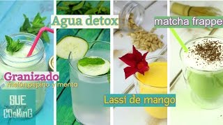 4 bebidas sanas nutritivas y fáciles [upl. by Danelle]