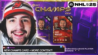 ALL NEW CRAZY HUT CHAMPS HEATLEY CARD  MORE IN NHL 25 HUT [upl. by Ise]