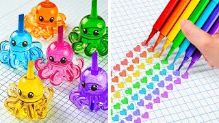 Unlock the Magic of School with Rainbow Crafts and Hacks 🏫🌈 [upl. by Paik]