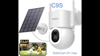 AOSU C9S CAMERA SETUP GUIDE  SolarCam D1 Max [upl. by Bum]