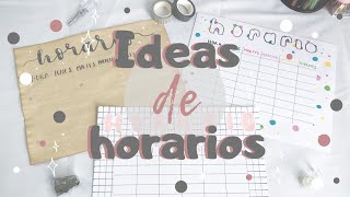 Ideas para tus horarios escolares 🎨✨ [upl. by Refitsirhc]