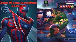 Zone 15 final boss solo saga incursions Spiderman 2099 [upl. by Vinnie]