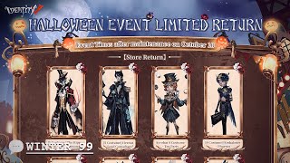 RETURN｜Costumes accessories furniture amp more｜Halloween Event【Identity V】 [upl. by Machutte683]