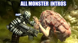 Dead Space Remake  All Necromorph amp Monster Intros [upl. by Westley]