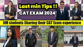 CAT Exam24 Last min tips from IIM students  catexam iim tips examtips iimranchi [upl. by Hebel544]