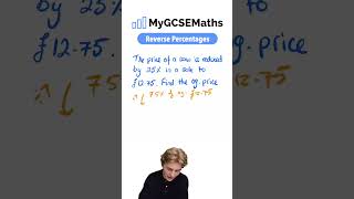 Reverse Percentages  GCSE Maths 2025 [upl. by Martyn807]