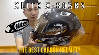 Xlite X803 Rs Ultra Carbon Silver Edition Silver Best Carbon Helmet [upl. by Melantha998]