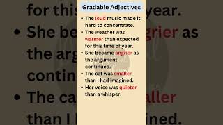 Gradable Adjectives in English Grammar shorts english [upl. by Emilee]