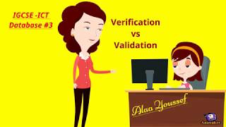 IGCSE ICT Verification vs Validation  Theory Revision Database 3 [upl. by Bethesde728]