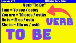 Curso de Inglés 2 El Verbo Ser  Estar To Be [upl. by Siusan79]