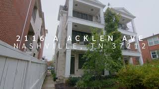 2116 A Acklen Ave Nashville TN 37212 [upl. by Ahtael925]