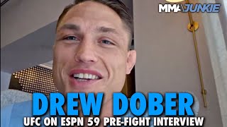 Drew Dober Not Thinking About Breaking Dustin Poiriers KO Record vs Jean Silva  UFC on ESPN 59 [upl. by Joanie]