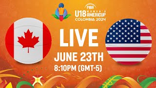 FINAL Canada v USA  Full Basketball Game  FIBA U18 Womens AmeriCup 2024 [upl. by Koss]