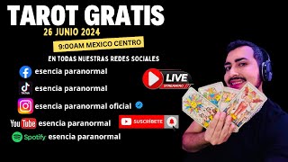 Esencia Paranormal Maestro Angel Cordoba TAROT EN VIVO 26 Junio ​​2024 [upl. by Llevron420]