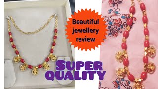 Beautiful jewellery review  short chain  trending  party wear [upl. by Joceline86]