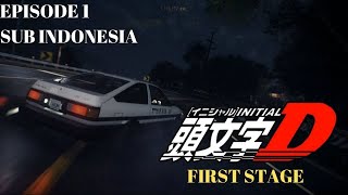 INITIAL D EPISODE 1 SUBTITLE INDONESIA  FIRST STAGE AE86 AKINA [upl. by Ahsaenat]