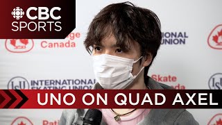 Catching up with world champion Shoma Uno about Ilia Malinins quad axel amp season goals  CBC Sports [upl. by Naoma504]