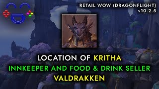 Kritha Location  Barkeep  Valdrakken WoW [upl. by Nickey]