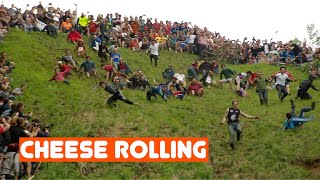 The Worlds Most Stupidest Competition  Cheese rolling [upl. by Ajram]