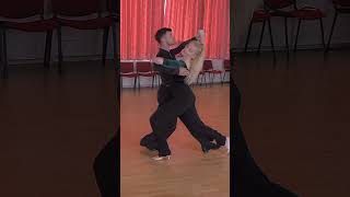 Slow Foxtrot Silver Level Choreo  Running Natural Weave Hover Cross [upl. by Jelena764]