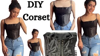 CORSET PATTERN DRAFTING AND SEWING TUTORIAL [upl. by Levania124]