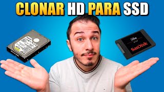 COMO CLONAR SEU WINDOWS DO HD PARA SSD COM PROGRAMA GRATIS e FÁCIL DE USAR [upl. by Eugenius702]