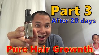 3nd Review PurePurc Hair Growth Essence Oil Pampatubo ng buhok [upl. by Mailliwnhoj]