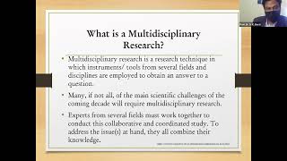 What is Multidisciplinary Research [upl. by Suiratnauq]