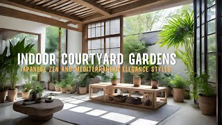 Astonishing Symphony of Japanese Zen and Mediterranean Elegance in Indoor Courtyard Gardens [upl. by Trimmer]