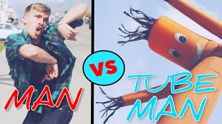 Epic Dance Battle  Man vs Tube Man [upl. by Bradly776]