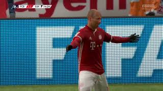 Arjen Robben scores for FC Bayern München against Besiktas Istanbul  FIFA 17 Career Mode FA Cup [upl. by Obara150]