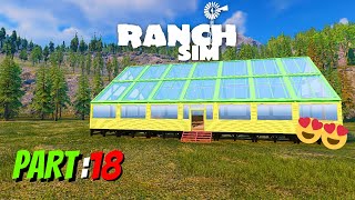 Ranch Simulator  Making a Green House 😍😁  PART 18 Hindi 2024 regnetor hindi [upl. by Aener734]