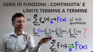 Serie di funzioni  teorema del limite e continuità termine a termine Uniforme convergenza [upl. by Artinad]