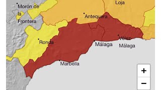 Ítéletidő  Eső miatt karantén  Ez volt a helyzet nálunk  Torremolinos Spanyolország [upl. by Llerrod]