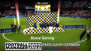 FM22 Paris SaintGermain Best Goals 202425 [upl. by Joye]