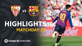 Highlights Sevilla FC vs FC Barcelona 24 [upl. by Krasnoff]