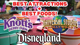 3 THEME PARKS IN 1 DAY BEST OF Disneyland Knotts Berry Farm amp Universal Studios [upl. by Davon88]