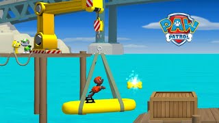 PAW Patrol Rescue Run 🐶 THE BAY Map Run and jump with ZUMA amp ROCKY around Adventure Bay [upl. by Hceicjow]