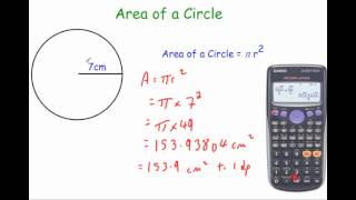 Area of a Circle  Corbettmaths [upl. by Nashner]